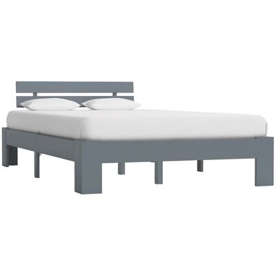 Latitude Run vidaXL Bed Frame Solid Pine Wood Dark Brown European Double (140 x 200 cm) Latitude Run vidaXL Bed Frame Solid Pine Wood Dark Brown European Double (140 x 200 cm)