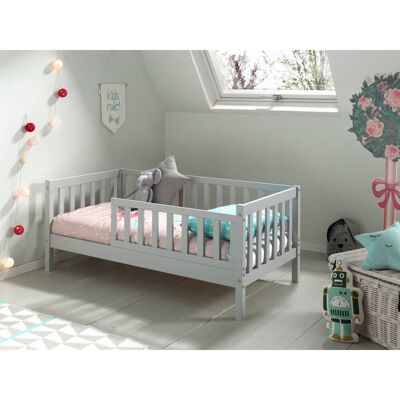 VIPACK Junior Kids Bed - 70x140cm, Grey, with Optional Drawer VIPACK Junior Kids Bed - 70x140cm, Grey, with Optional Drawer