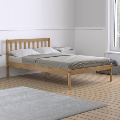 17 Stories Mauresha Bed Frame Brown Small Double (4') 17 Stories Mauresha Bed Frame Brown Small Double (4')