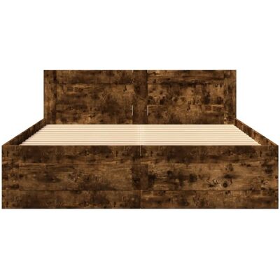 Latitude Run Bed Frame With Headboard Without Mattress Smoked Oak 140X200 Cm Smoked Oak European Double (140 x 200 cm) Latitude Run Bed Frame With Headboard Without Mattress Smoked Oak 140X200 Cm Smoked Oak European Double (140 x 200 cm)