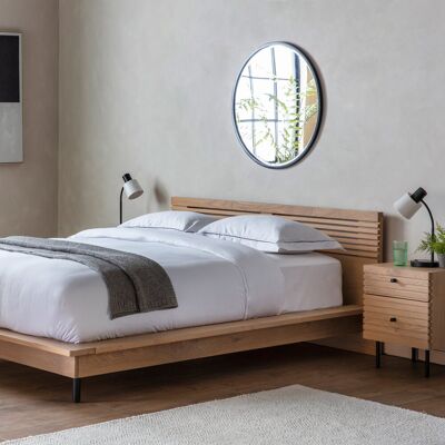 17 Stories Greggery Bed Frame Natural Double (4'6) 17 Stories Greggery Bed Frame Natural Double (4'6)