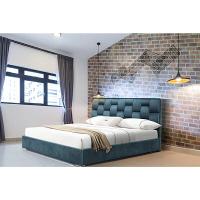 Latitude Run Greco Upholstered Bed Frame Duck Egg Blue Double (4'6) Latitude Run Greco Upholstered Bed Frame Duck Egg Blue Double (4'6)