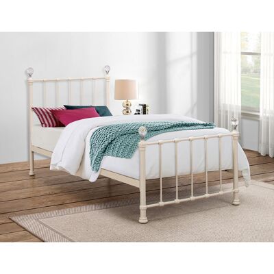 Isabelle & Max Brookston Single (3') Bed Frames Ivory Isabelle & Max Brookston Single (3') Bed Frames Ivory