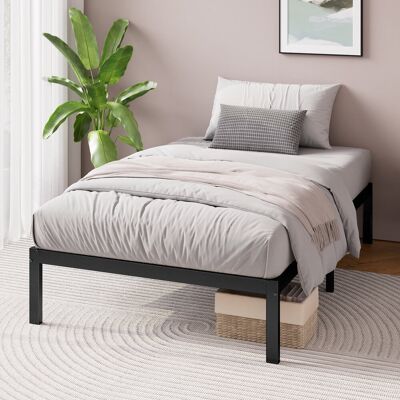 Zipcode Design Barbieri Modern Metal Platform Bed Frame with Heavy Duty Steel Slat Support Black Single (3') Zipcode Design Barbieri Modern Metal Platform Bed Frame with Heavy Duty Steel Slat Support Black Single (3')