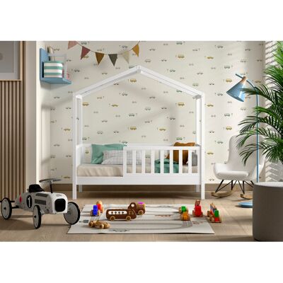 Home Affaire Kids Bed with Roof - Kids Bed, White, 70x140cm Home Affaire Kids Bed with Roof - Kids Bed, White, 70x140cm