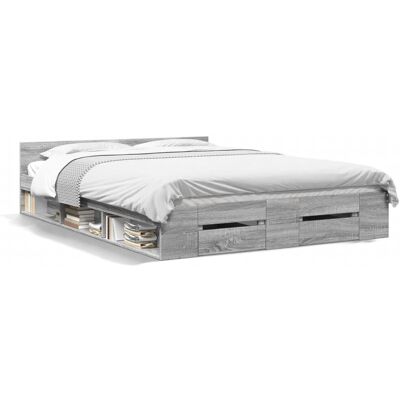 Alpen Home Bed Frame Grey Sonoma 120 x 200 cm Alpen Home Bed Frame Grey Sonoma 120 x 200 cm