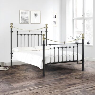 Three Posts Hudson Bed Frame Satin Black Double (4'6) Three Posts Hudson Bed Frame Satin Black Double (4'6)