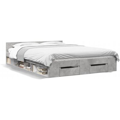 Alpen Home Bed Frame Concrete Grey 120 x 190cm Alpen Home Bed Frame Concrete Grey 120 x 190cm