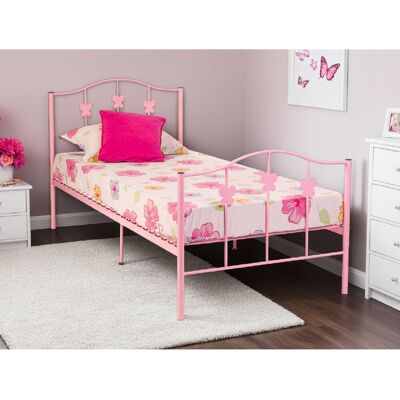 Harriet Bee Meyer Single (3') Bed Frames Pink Harriet Bee Meyer Single (3') Bed Frames Pink
