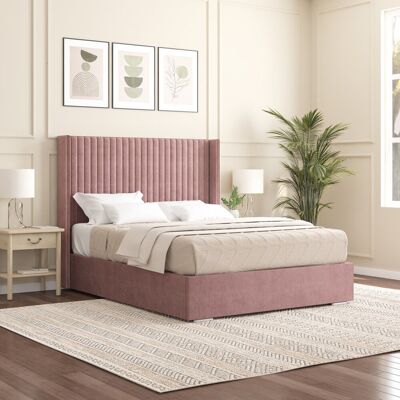 Mercury Shelton Upholstered Bed Frame Lilac King (5') Mercury Shelton Upholstered Bed Frame Lilac King (5')