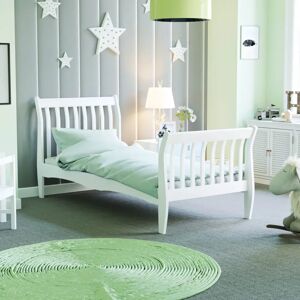 Marlow Home Co. Massad Single (3') Kids Bed Solid Pine Wood Frame Bedroom Furniture brown/green 100.0 H x 95.0 W x 213.0 D cm