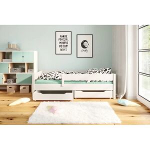 Mack + Milo Cathleen Drawer Mate's & Captain's Bed brown/white 51.0 H x 80.0 W x 160.0 D cm