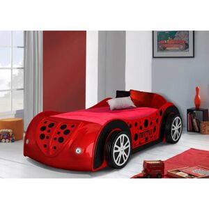 Zoomie Kids Wilhoite Single (3') Cars Bed brown/red 69.0 H x 106.0 W x 220.0 D cm