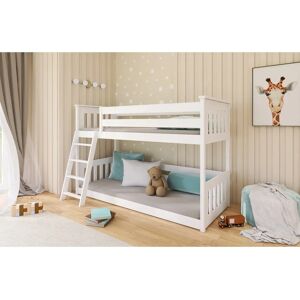 Harriet Bee Athislus Bunk Bed white 130.0 H x 87.0 W x 188.0 D cm