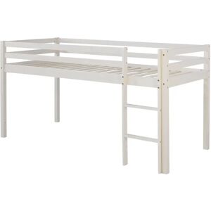 Mack + Milo Carlile European Single Mid Sleeper Bed white 110.0 H x 96.5 W x 207.0 D cm