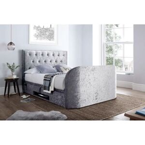 17 Stories Ameriga Upholstered TV Bed gray 129.0 H x 159.0 W x 237.0 D cm