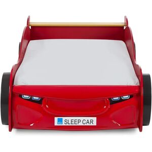 Zoomie Kids Aubepine Single (3') Cars Bed red 60.0 H x 111.0 W x 220.0 D cm