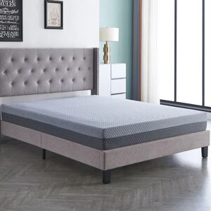 Langfang Liu tai Furniture Gel Cooling Memory Foam Hybrid Pocket Spring Mattress Two Side Sleep 20cm Medium Firm 20.0 H x 122.0 W x 191.0 D cm