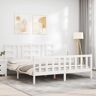 Latitude Run Mongo Super King (6') Solid Wood Bed white 100.0 H x 185.5 W x 205.5 D cm