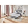 Silentnight upholstered premium Divan bed - base only gray/brown 38.0 H x 137.16 W cm
