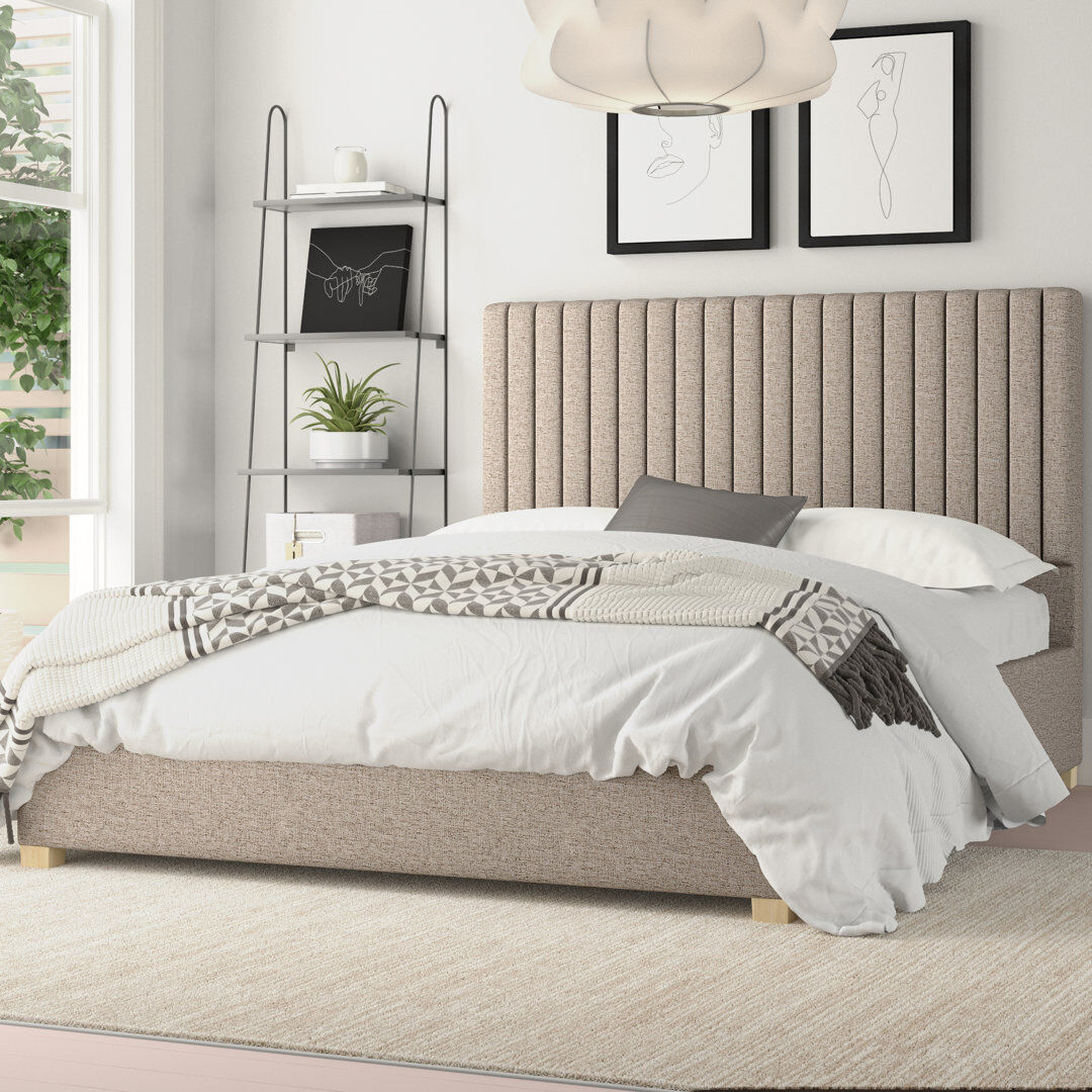 Zipcode Design Chevy Upholstered Ottoman Bed Dark Gray Small Double (4')