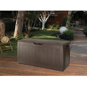 Keter Hollywood 270L Storage Box- Graphite brown 57.3 H x 117.5 W x 45.0 D cm