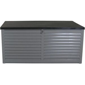 Charles Bentley 490L Gallon Water Resistant Plastic with Lock in Gray/Black 64.4 H x 146.4 W x 61.0 D cm