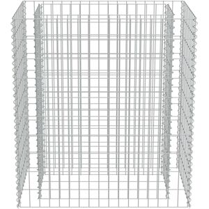 Freeport Park Galvanised Steel Gabion Planter 39.37 H x 35.43 W x 50.0126 D cm