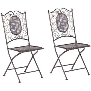 Marlow Home Co. Delphos Folding Patio Dining Chair Black 93cm H X 40cm W X 60cm D