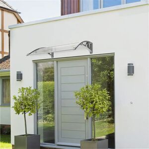 Symple Stuff 1m W x 1m D Door Canopy gray 23.0 H x 100.0 W x 75.0 D cm