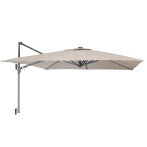 Kettler Wall Mounted 2.5M Square Free Arm Parasol brown 180.0 H x 250.0 W x 250.0 D cm