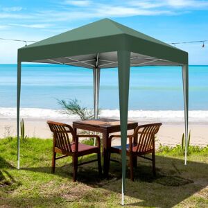 Dakota Fields 3M X 3M Outdoor Folding Metal Canopy Blue 100.0 H x 80.0 W x 80.0 D cm