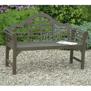 Sol 27 Outdoor Rosenfeld Wooden Bench gray 88.0 H x 130.0 W x 52.0 D cm