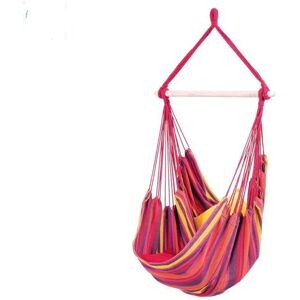 Dakota Fields Aransa Relax Hanging Chair red/pink/indigo 130.0 H x 100.0 W x 130.0 D cm