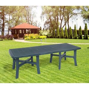 Dakota Fields Ellasyn Extendable Plastic Dining Table green 72.0 H x 100.0 W x 240.0 D cm