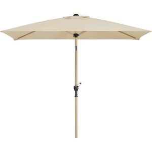 Schneider Schirme 2.3m x 1.5m Rectangular Traditional Parasol brown 231.0 H x 230.0 W x 150.0 D cm