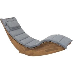 17 Stories Arbaaz Sun Lounger with Cushion brown/white 100.0 H x 60.0 W x 180.0 D cm