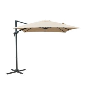 Sol 27 Outdoor Aabid 2.5m Square Cantilever Parasol brown