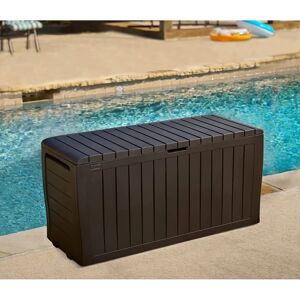 Keter Marvel 270L Storage Box- Brown brown 57.0 H x 116.7 W x 44.7 D cm