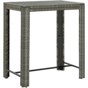 Ebern Designs Adhithya Rattan Bar Table gray 110.5 H x 100.0 W x 60.5 D cm