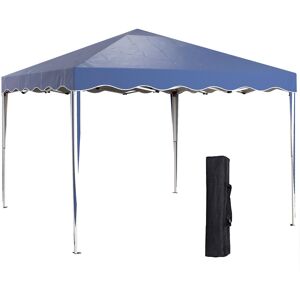 Outsunny 3m x 3m Steel Pop Up Canopy Blue