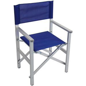 Dakota Fields Anthuan Folding Director Chair Blue 88cm H X 55cm W X 46cm D