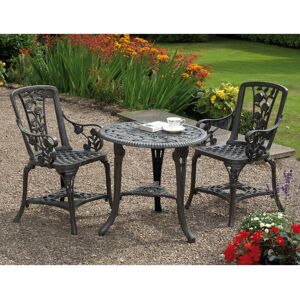 Sol 27 Outdoor Aamanee 2 Seater Bistro Set Metal Grey 2