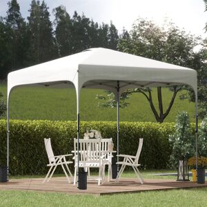 Dakota Fields Ahtziri 3m x 3m Steel Pop-Up Gazebo White
