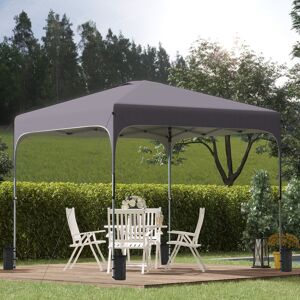 Dakota Fields Ahtziri 3m x 3m Steel Pop-Up Gazebo Grey