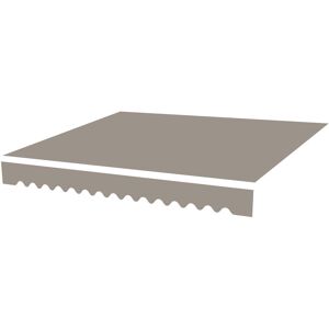 Dakota Fields Coralvine Replacement Fabric for Patio Awning Grey 4m W x 3m D