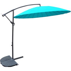Royalcraft 3m Shanghai Cantilever Parasol Blue 255cm H X 300cm W X 300cm D