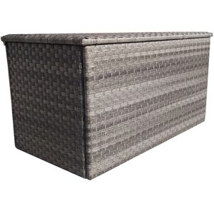 WFX Utility Cushion Rattan Storage Box Grey 94cm H x 170cm W x 85cm D