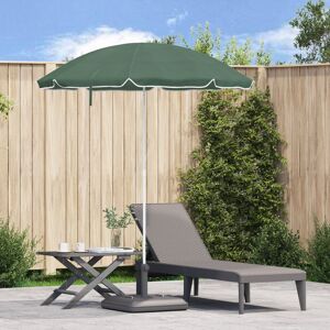 Dakota Fields Beach Parasol With Metal Pole Green 193cm H X 161cm W X 161cm D