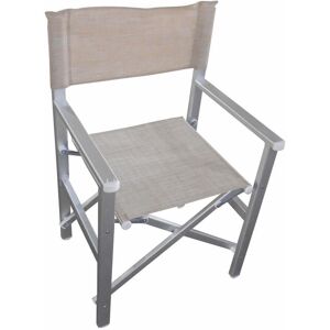 Dakota Fields Anthuan Folding Director Chair Beige 88cm H X 55cm W X 46cm D